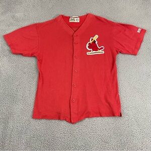 VTG St.Louis Cardinals Mirage Jersey Men M Red Knit 90s MLB